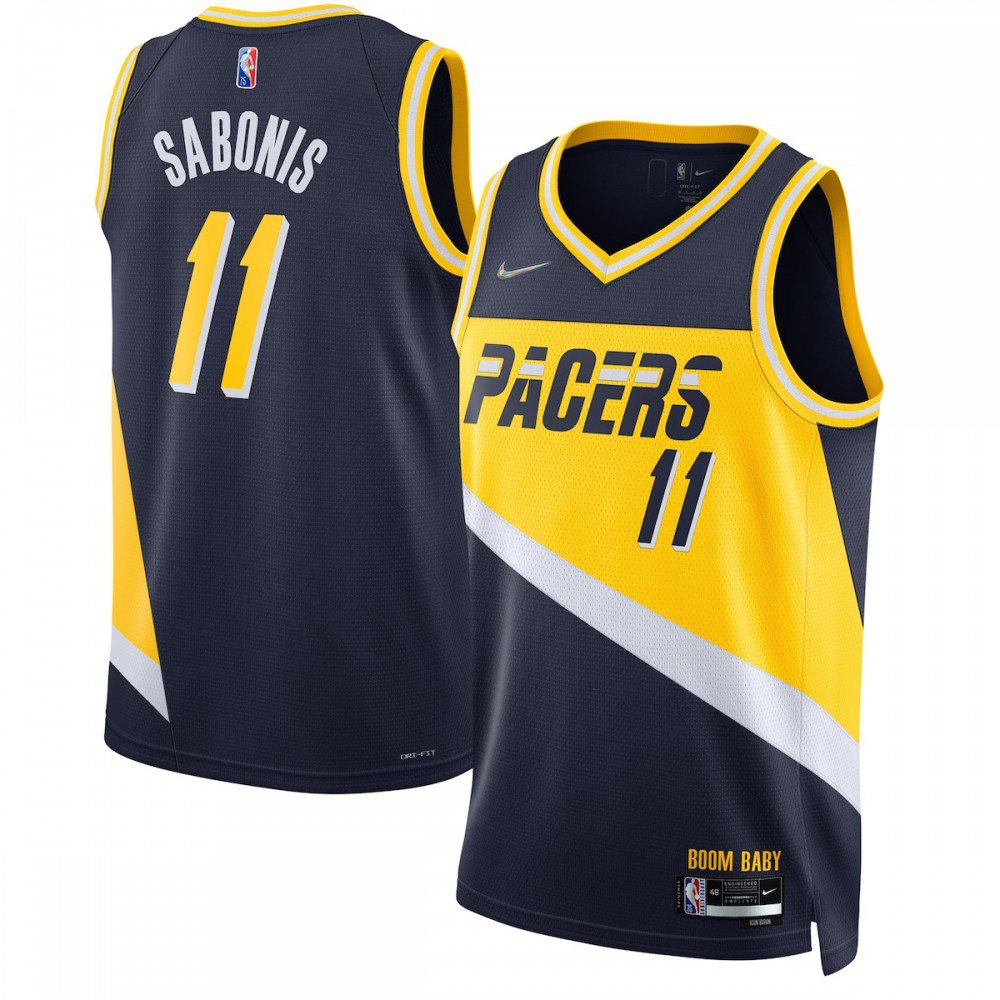 Domantas Sabonis Indiana Pacers 2021/22 Swingman Jersey - City Edition - Navy-Pro Kit Vault | Brand New 26/27 Sports Jerseys